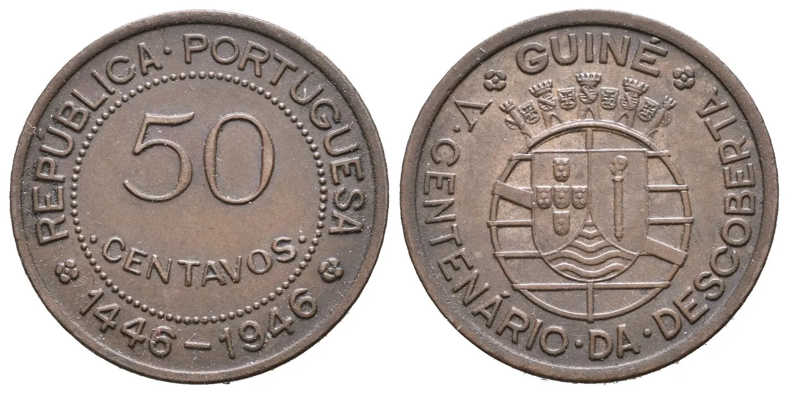 Portugalská Guinea, 50 Centavo 1946