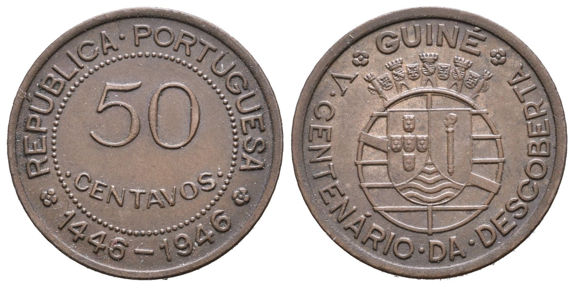Portugalská Guinea, 50 Centavo 1946