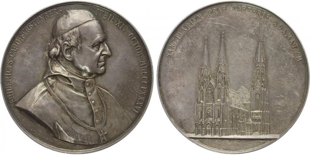 Olomouc - arcibiskupství, Friedrich Landgraf von Fürstenberg, 1853 - 1892 — 1