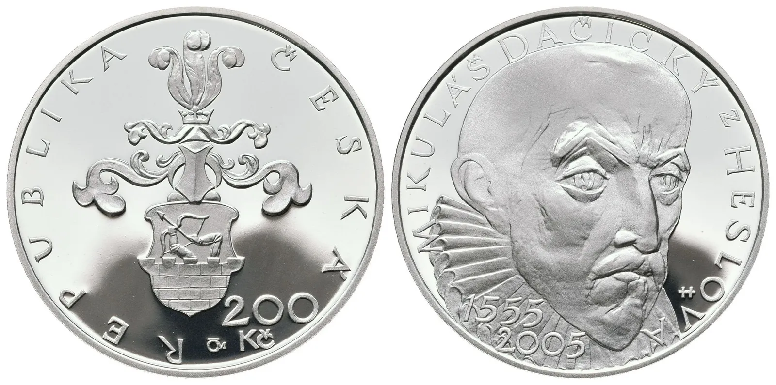 200 Kč 2005 - Mikuláš Dačický z Heslova, PROOF