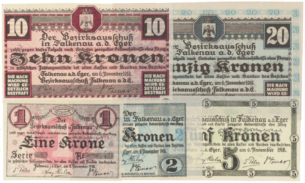 Nouzovky české od roku 1914 — 1