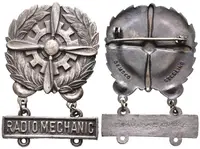 USA, Stříbrný Odznak leteckého mechanika - fotografie 2