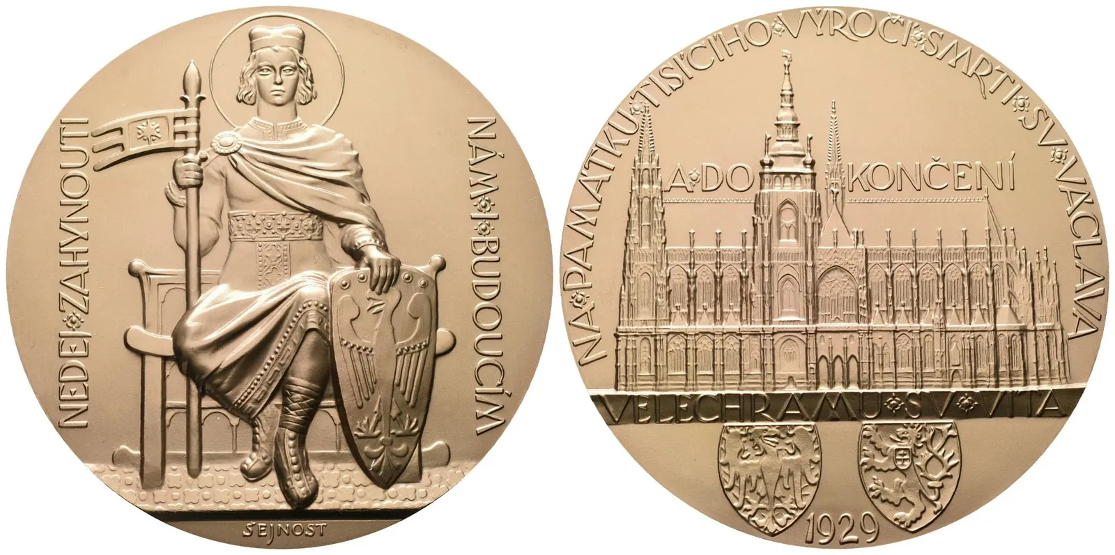 AE medaile 1929/2023 - 150. výročí zahájení dostavby chrámu sv. Víta