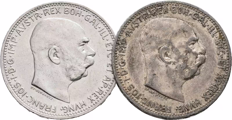 1 Koruna 1913, lot 2 ks