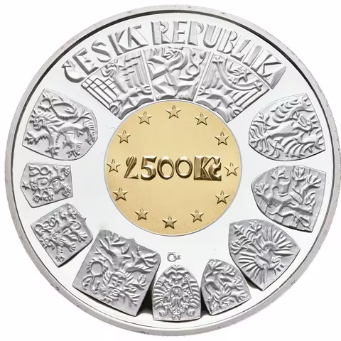 2500 Kč 2004 - Vstup České republiky do EU, bez etue a certifikátu,