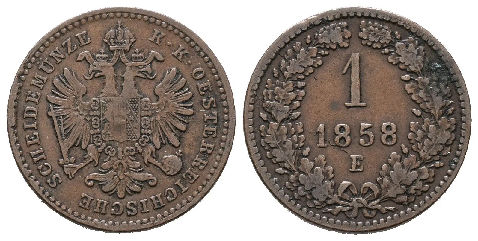 Rakouská a spolková měna, 1857 - 1892 — 1