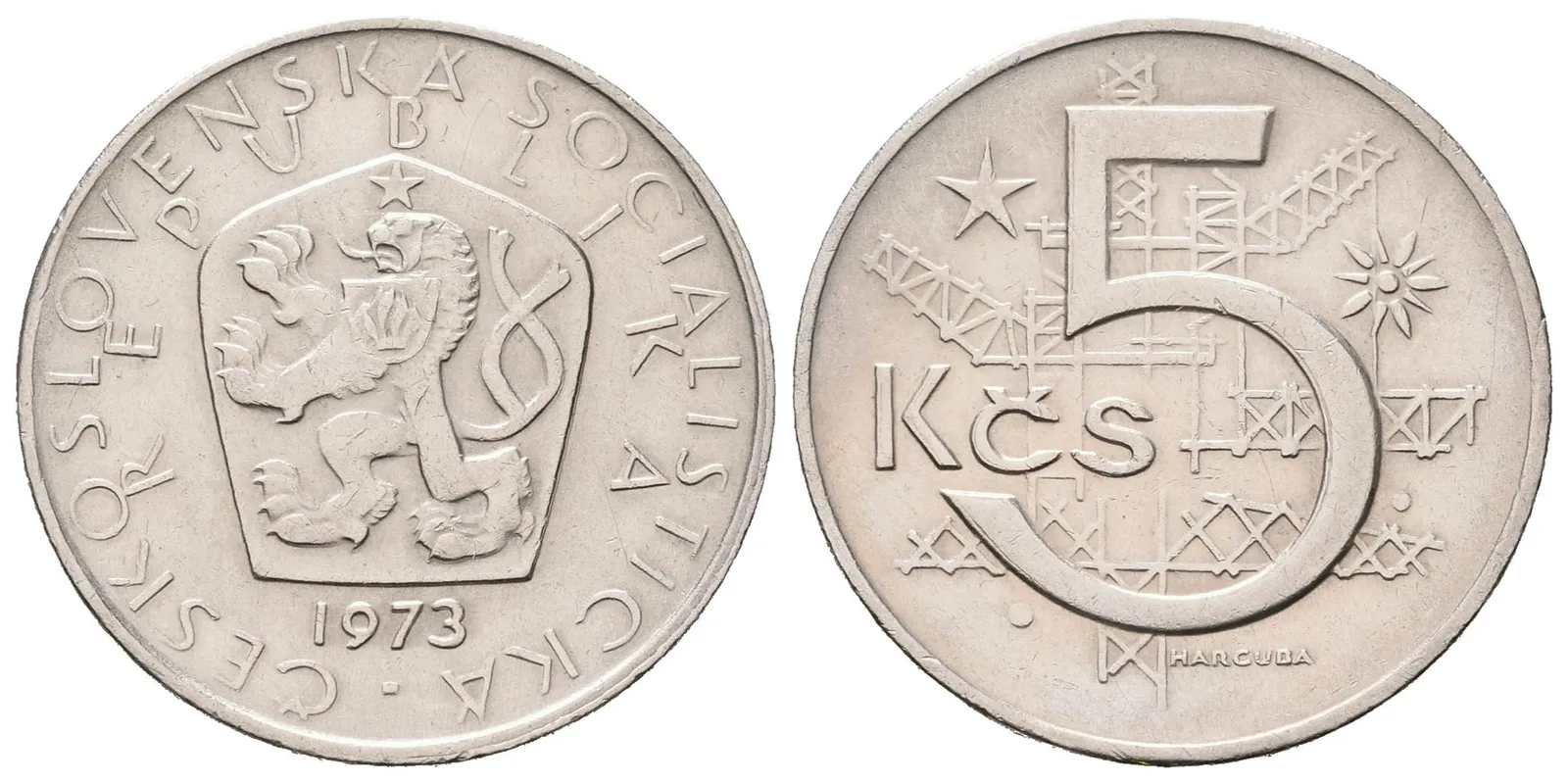 5 Koruna 1973, varianta A