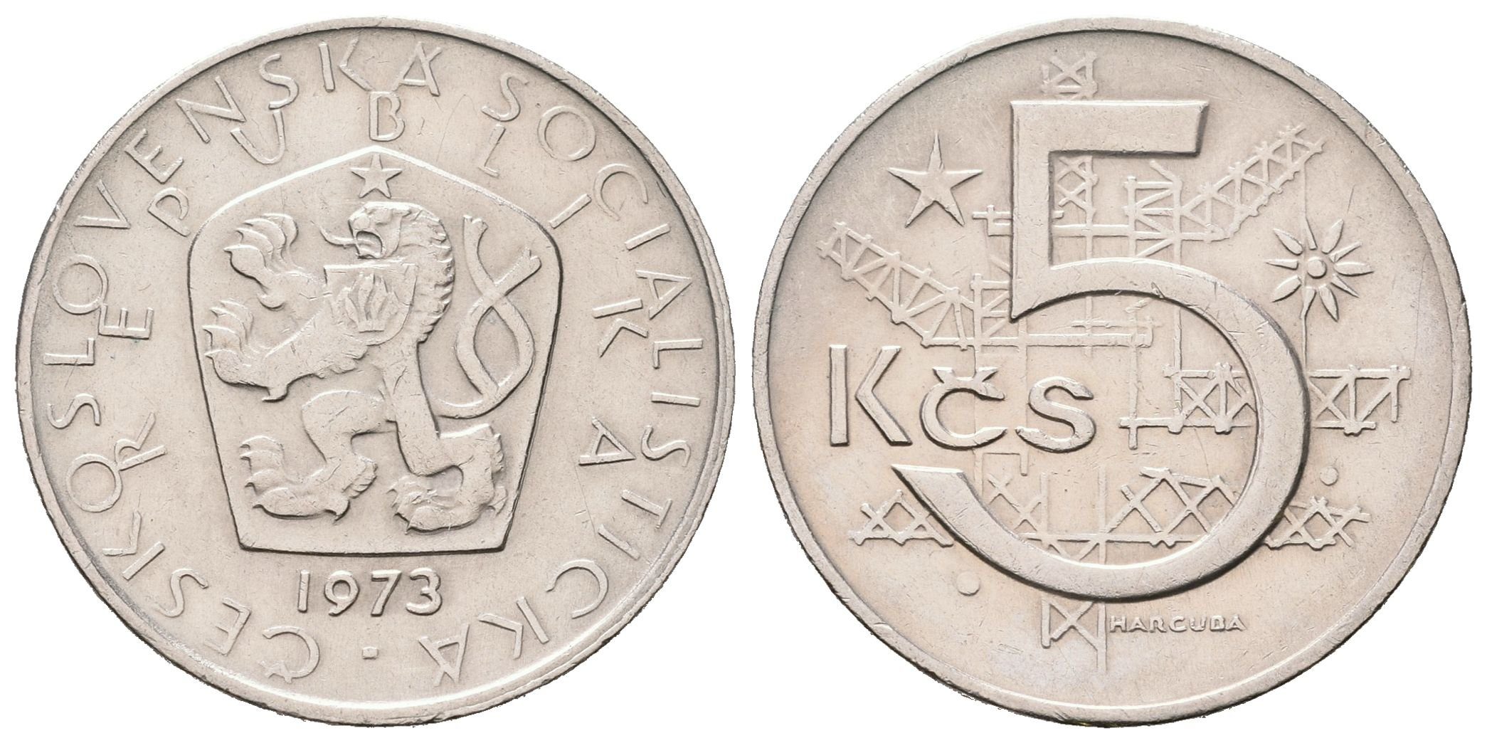 5 Koruna 1973, varianta A