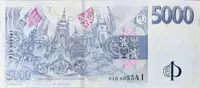 5000 Koruna 2023/2026 - K 100. výročí založení Národní banky Československé, série D - fotografie 2