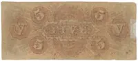 USA, Georgia, Bank of Columbus, 5 Dollars 1. 9. 1856 - fotografie 2
