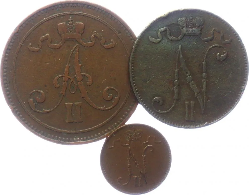 Ražby pro Finsko, Mikuláš II., 1894 - 1917 — 1