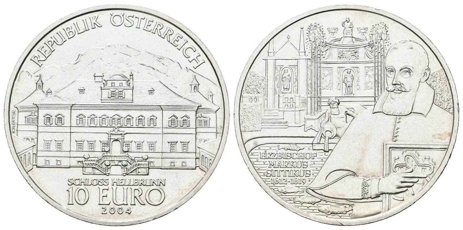 Rakousko, 10 Euro 2004 - Hellbrunn