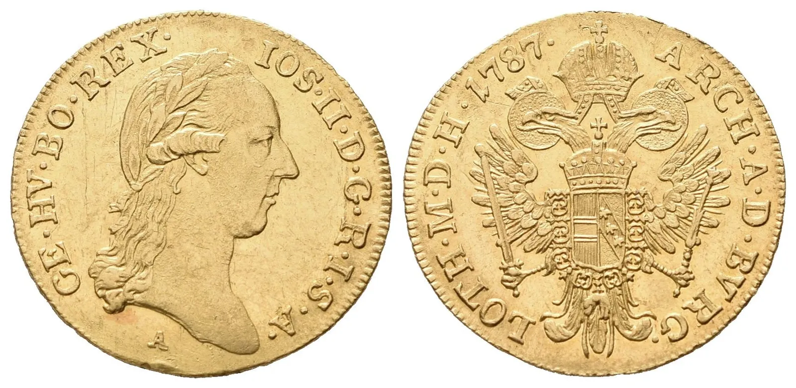 Josef II., Dukát 1787 A, Vídeň