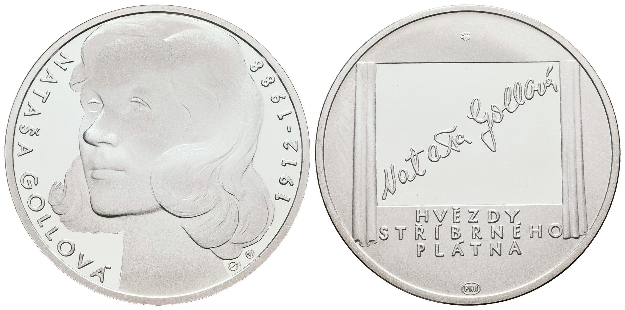 AR Medaile b.l. (2012) - Nataša Gollová - 100. výročí narození