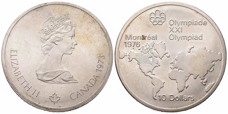 Kanada, 10 Dollar 1976 - XXI. Olympijské hry