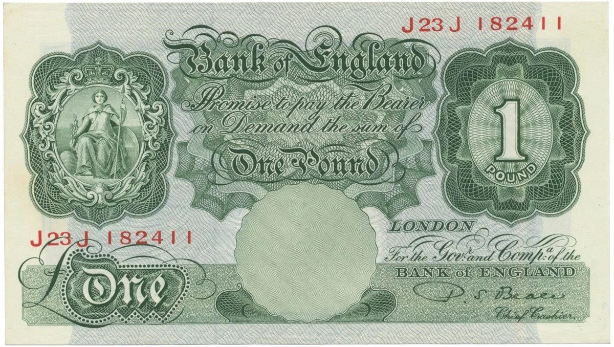 Velká Británie, 1 Pound (1949~1955), Beale, P.369b