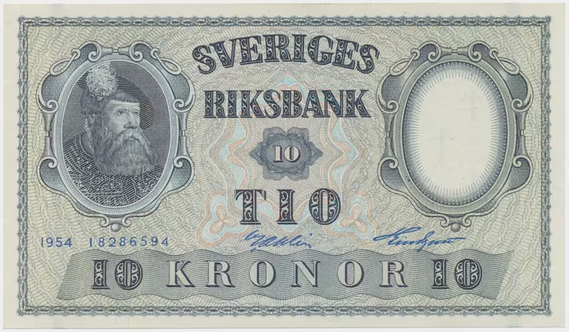 Švédsko, 10 Kronor 1954, P.43b