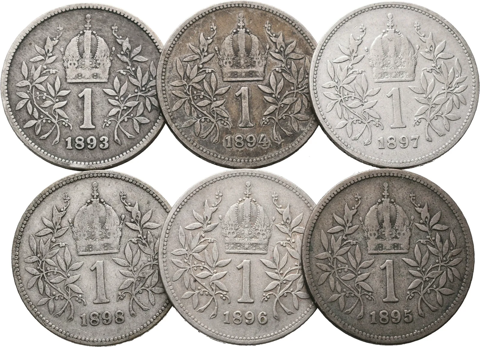 1 Koruna lot 6 kusů