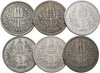 1 Koruna lot 6 kusů
