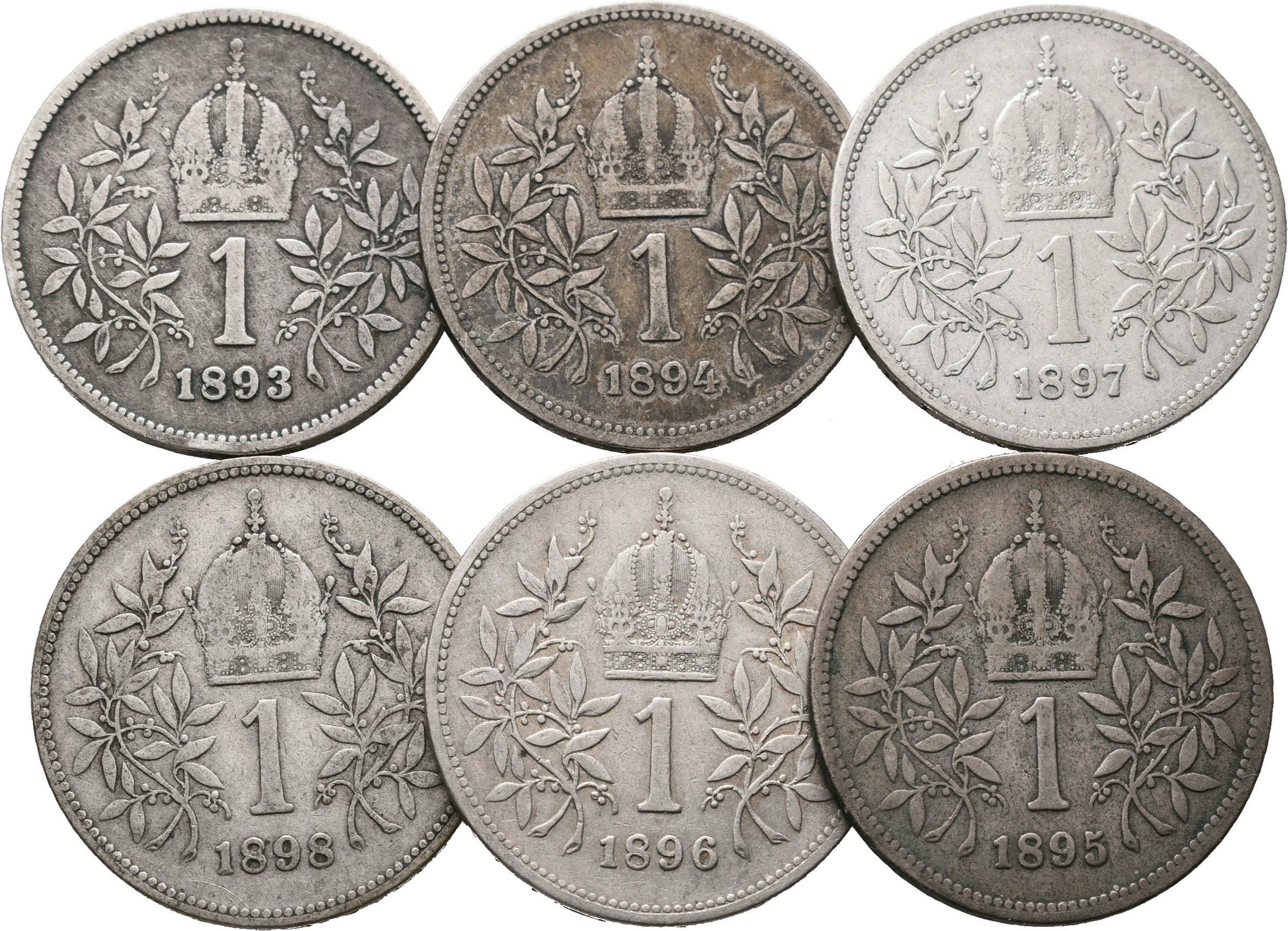 1 Koruna lot 6 kusů