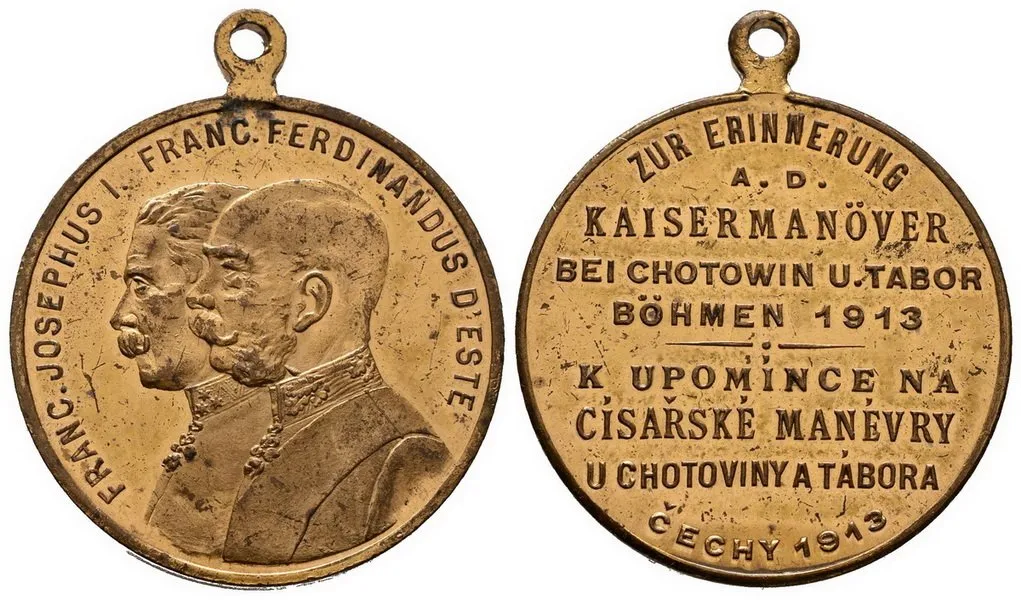 František Josef I., medaile vojenských manévrů — 1