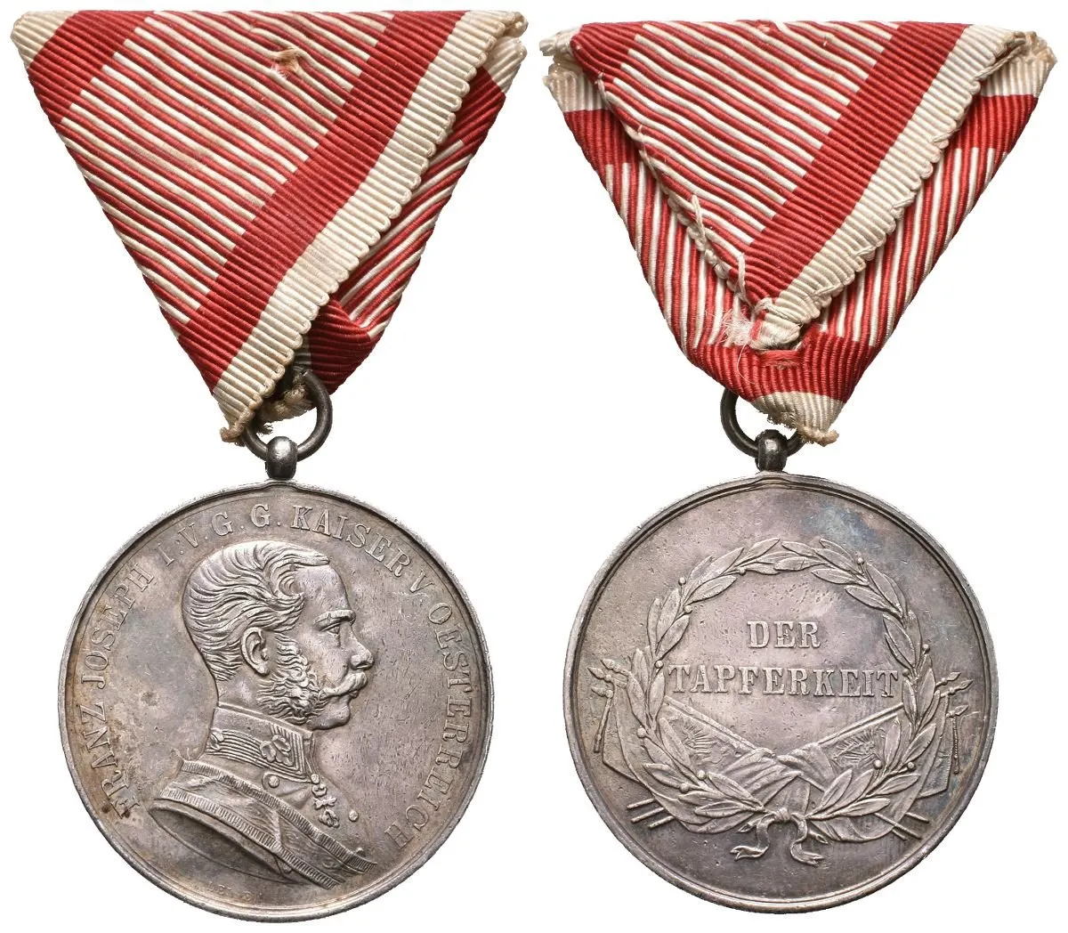 Medaile za statečnost, stříbrná, I. třída