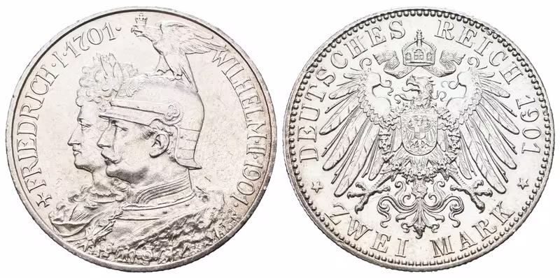 Prusko, 2 Marka 1901 A - Pamětní