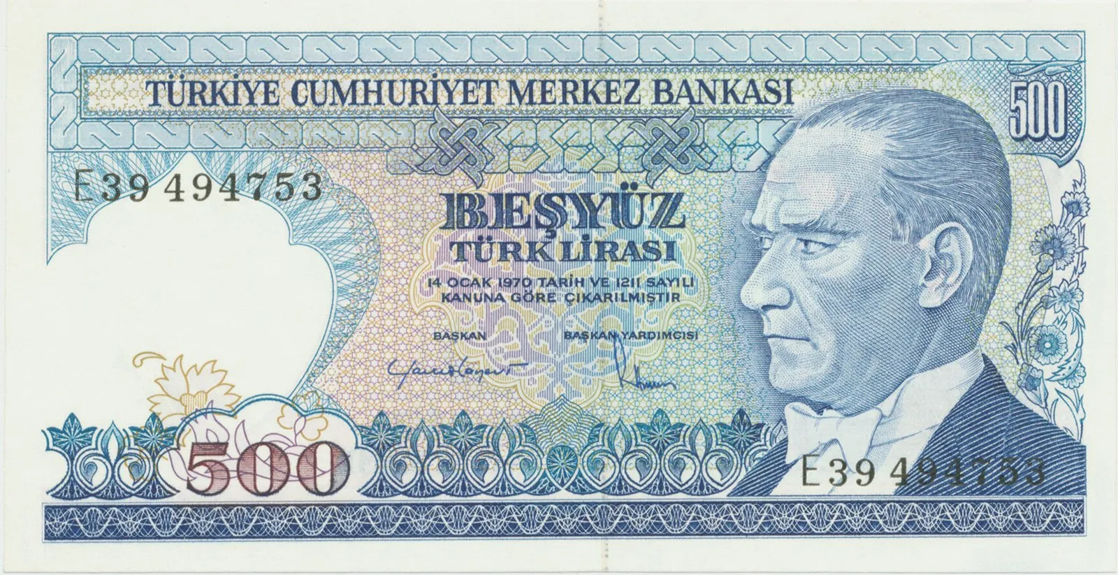 Turecko, 500 Lira (1983), P.195