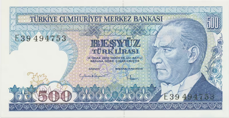 Turecko, 500 Lira (1983), P.195