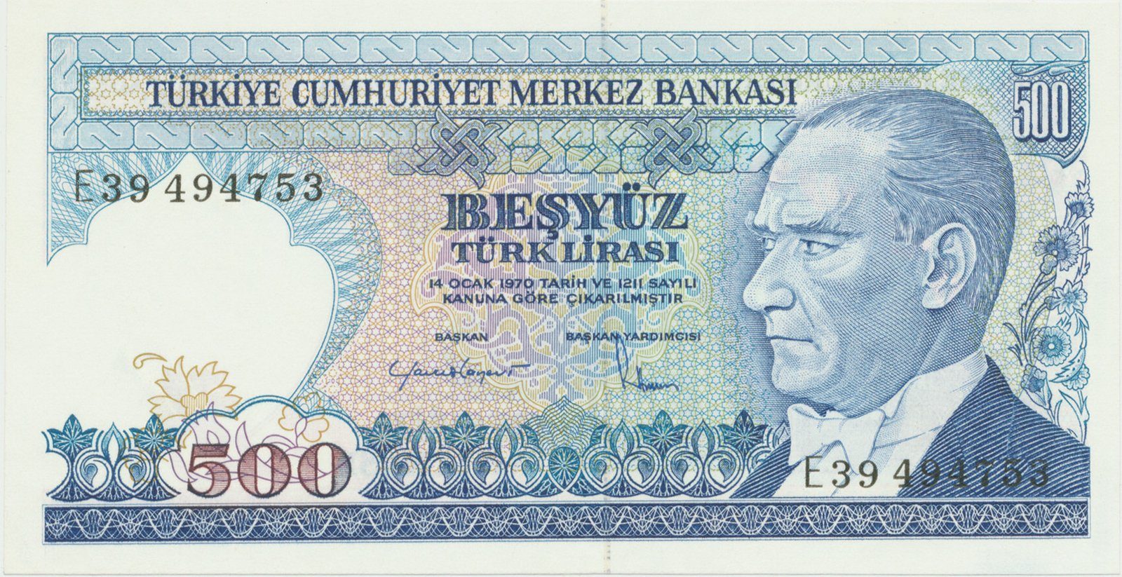 Turecko, 500 Lira (1983), P.195