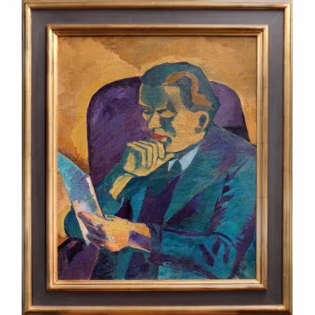 Bohumil Kubišta - Podobizna čtenáře (Podobizna prof. Antonína Matějčka)