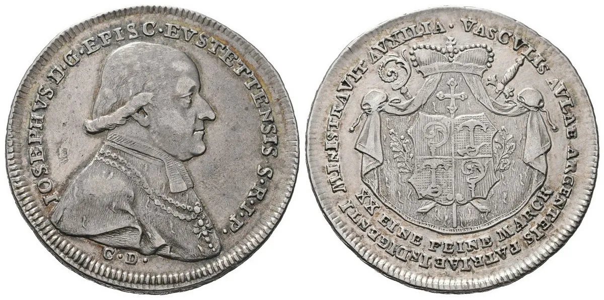 Eichstätt - biskupství, Joseph von Stubenberg, 1790 - 1802 — 1
