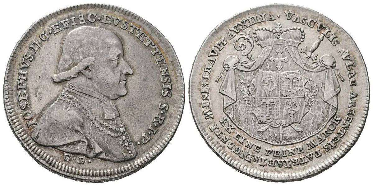 Eichstätt - biskupství, Joseph von Stubenberg, 1790 - 1802 — 1