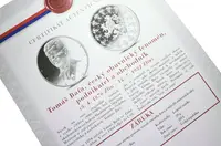 Stříbrná investiční medaile - Tomáš Baťa - Ag 29 g - 999/1000 + Certifikát - fotografie 2