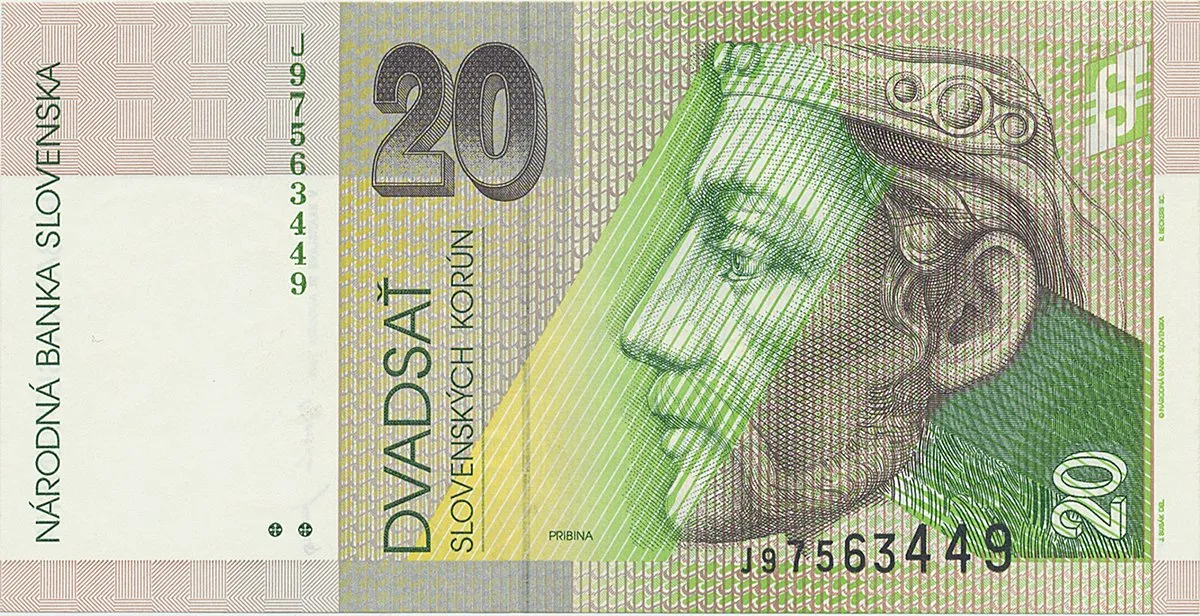 20 Koruna / 31. 8. 2001, série J, Hej.SK36a1J