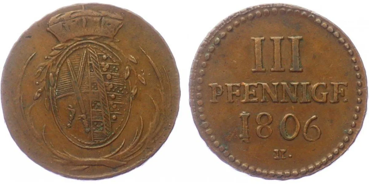Sasko, Friedrich August III./I., 1763 - 1827 — 1
