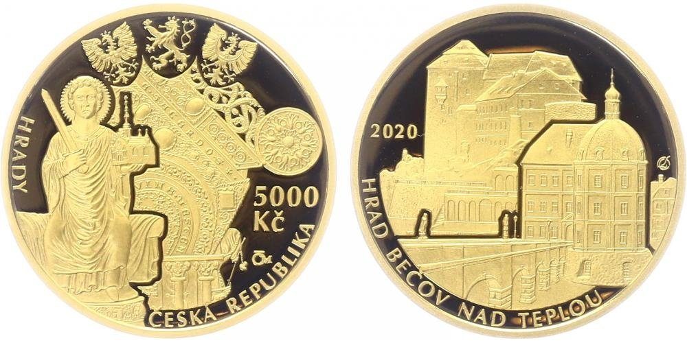 5000 Kč 2020 - Hrad Bečov nad Teplou, PROOF