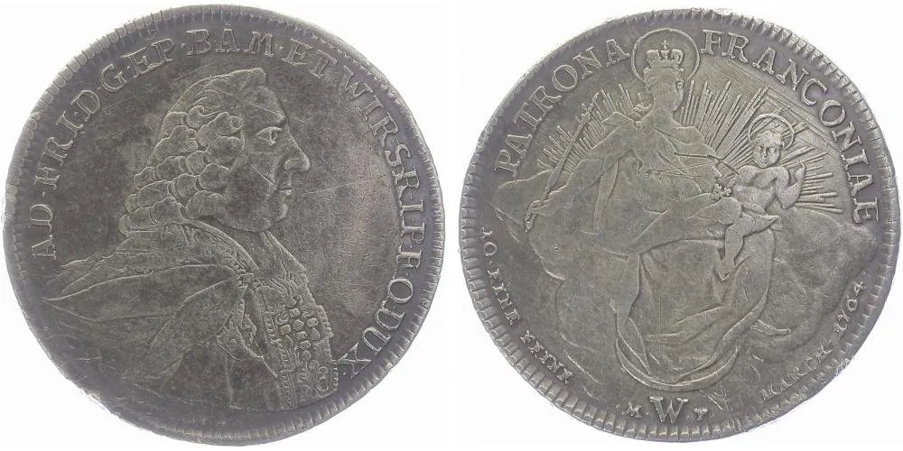 Würzburg - biskupství, Adam Friedrich von Seinsheim, 1755 - 1779 — 1