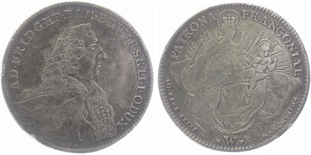 Würzburg - biskupství, Adam Friedrich von Seinsheim, 1755 - 1779 — 1