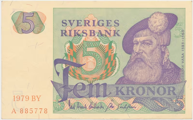 Švédsko, 5 Kronor 1979, P.51d