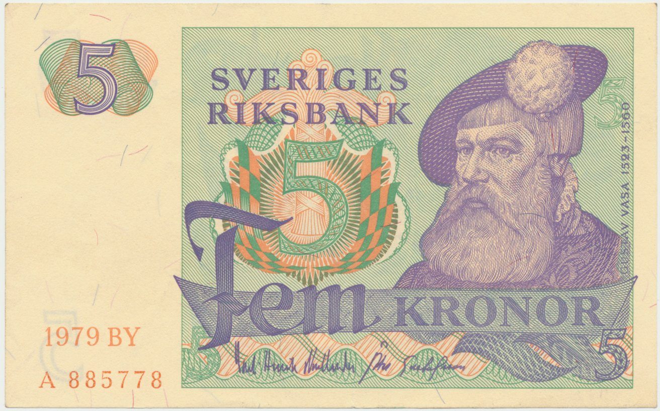 Švédsko, 5 Kronor 1979, P.51d