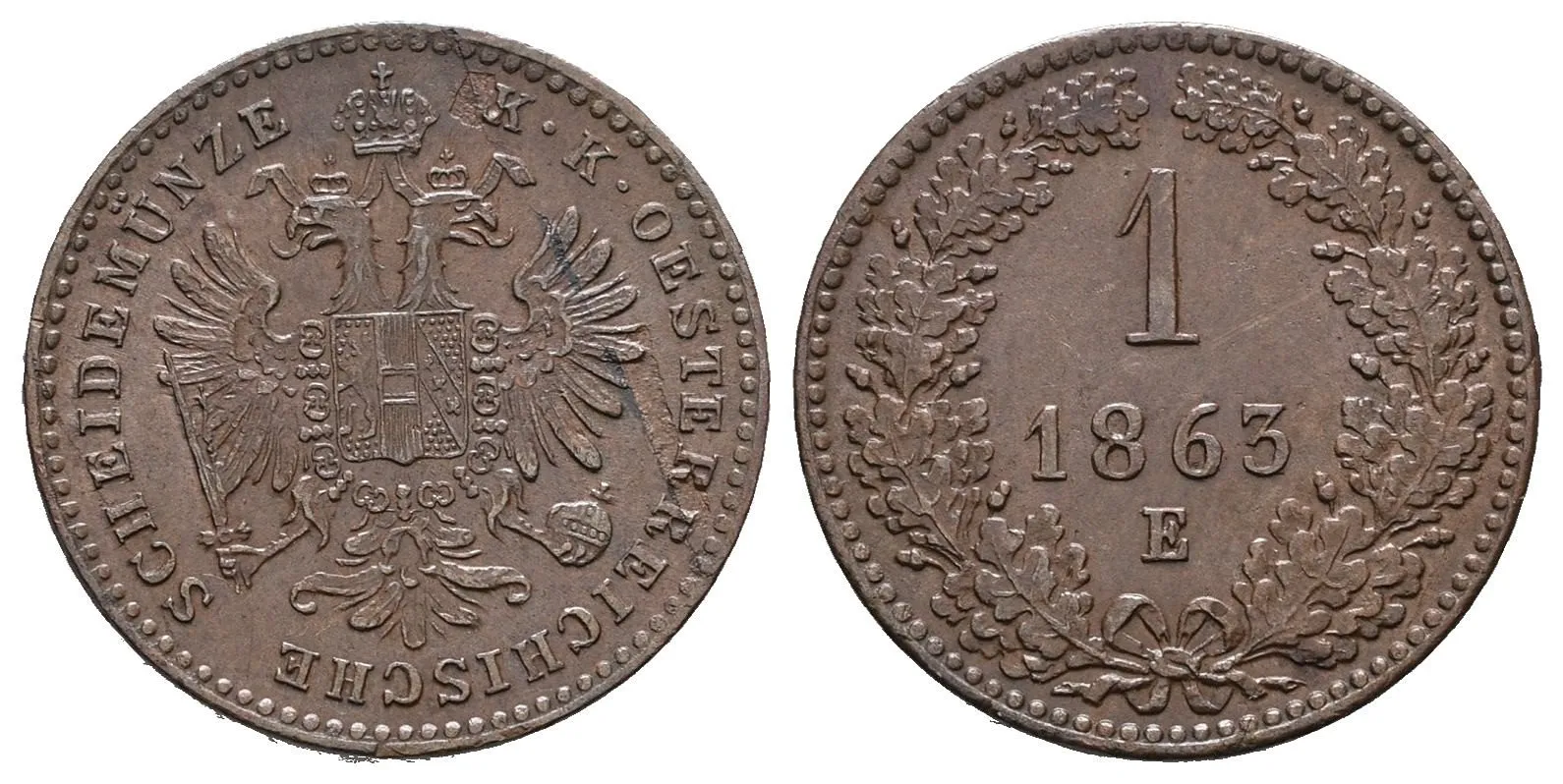 Rakouská a spolková měna, 1857 - 1892 — 1