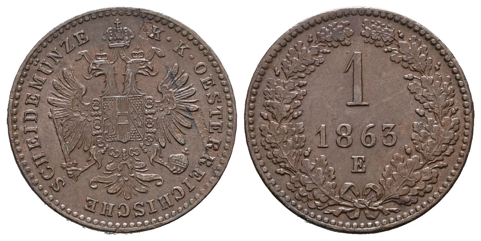 Rakouská a spolková měna, 1857 - 1892 — 1