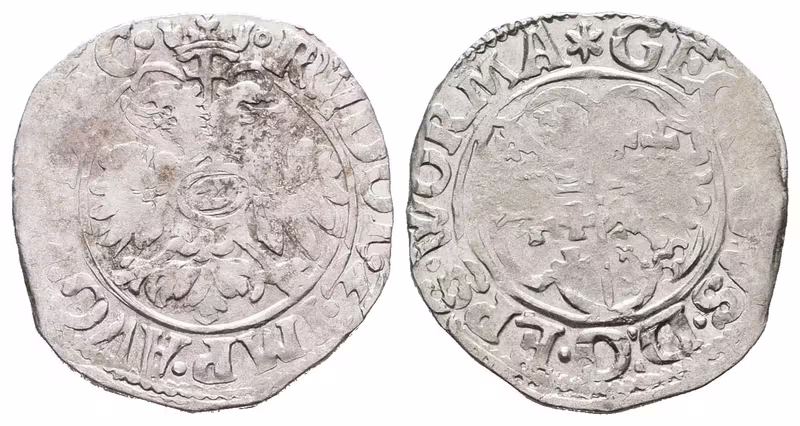 Worms, 1/2 Batzen 1585