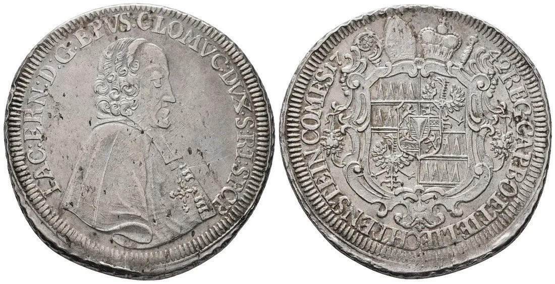 Olomouc - biskupství, Jakub Arnošt Liechtenstein, 1738 - 1745 — 1
