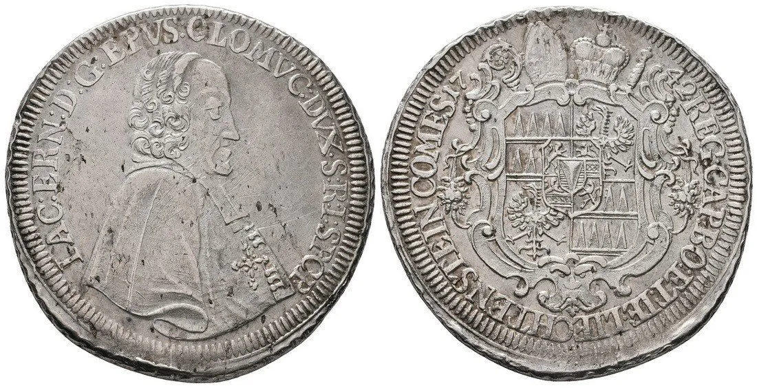 Olomouc - biskupství, Jakub Arnošt Liechtenstein, 1738 - 1745 — 1
