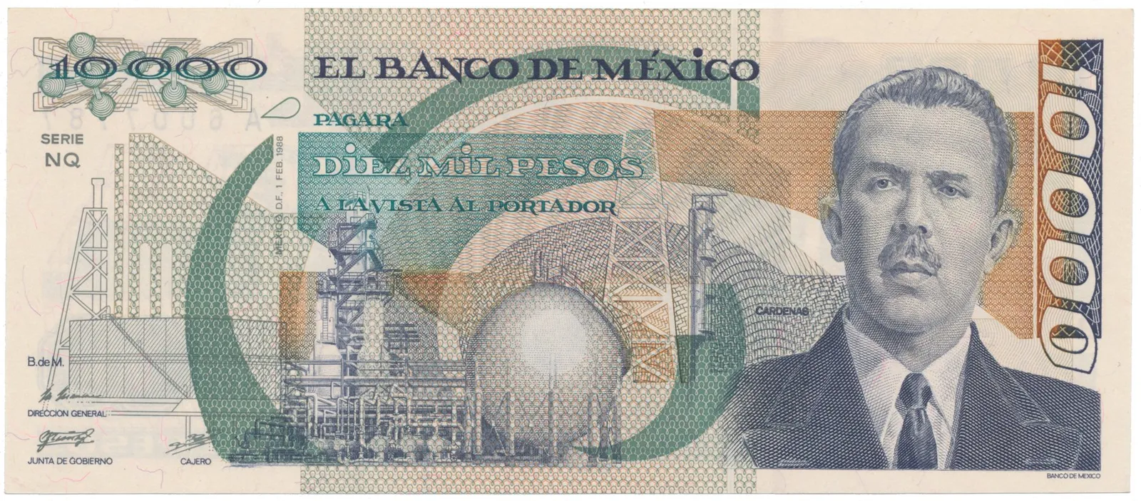 Mexiko, 10.000 Pesos 1988, P.90b
