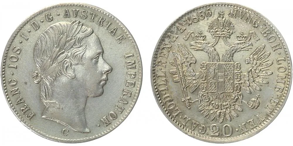 Konvenční měna, 1848 - 1857 — 1