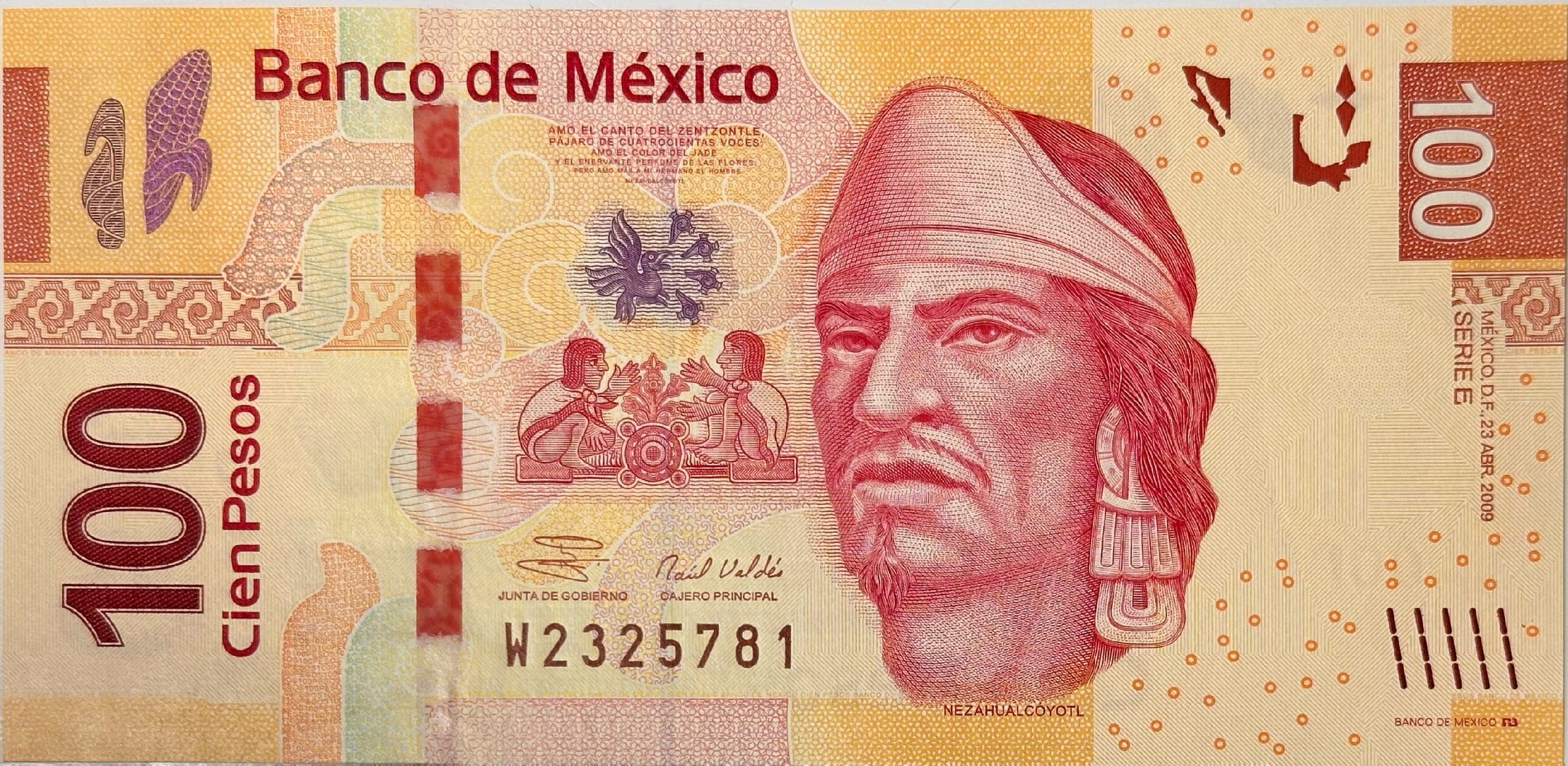 Mexiko, 100 Pesos 2009-2013, P.124c-ab
