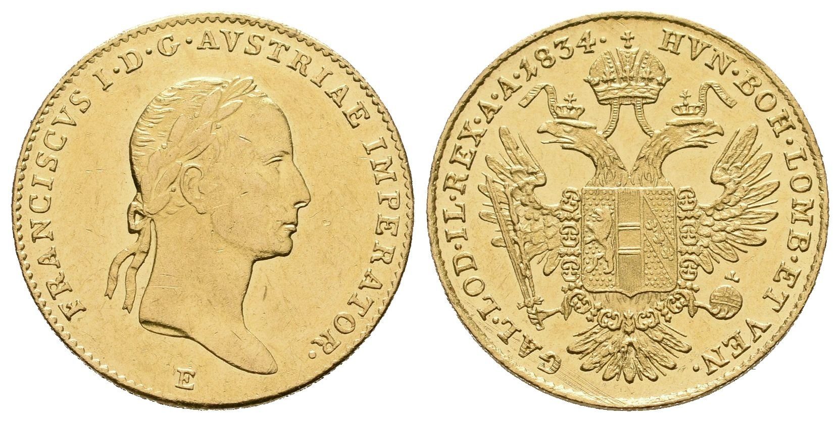 František II., Dukát 1834 E, Karlsburg